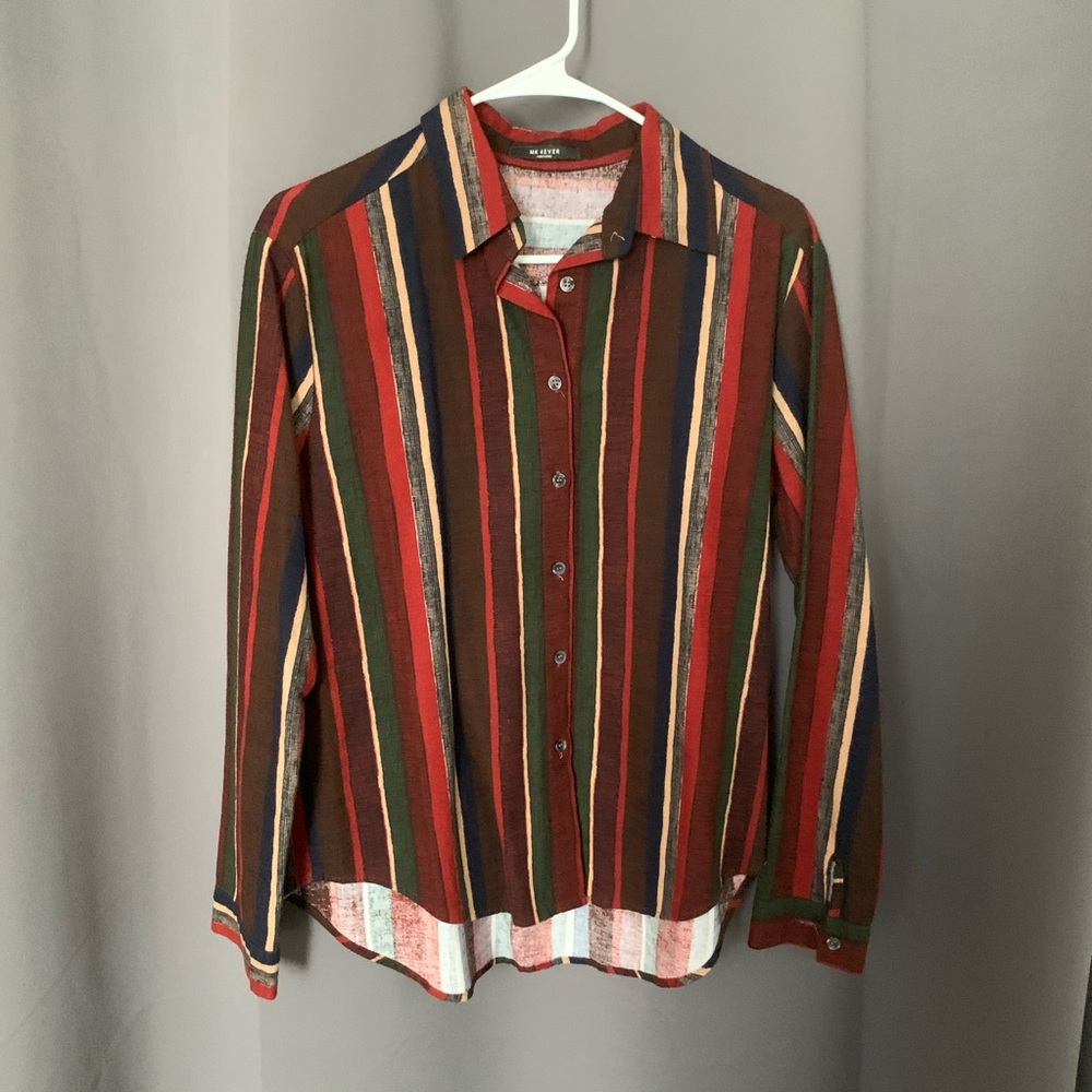 Striped Button down Shirt | size small